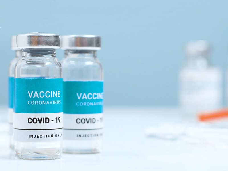 COVID-19 vaccine vials