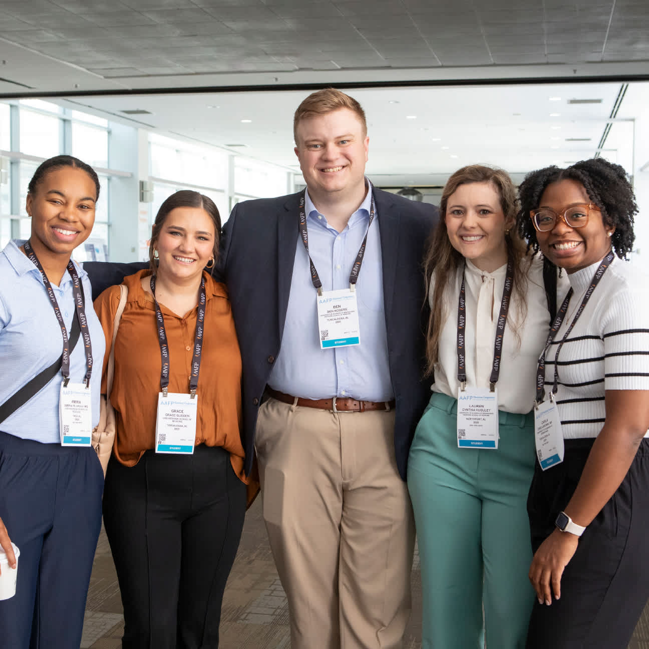 Pic of smiling medical students.