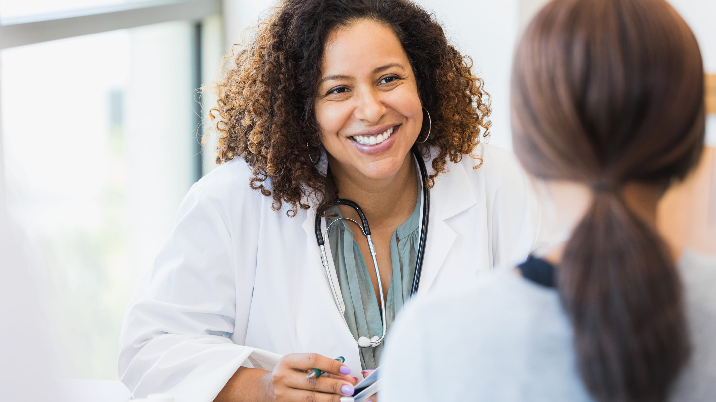 Physician smiling