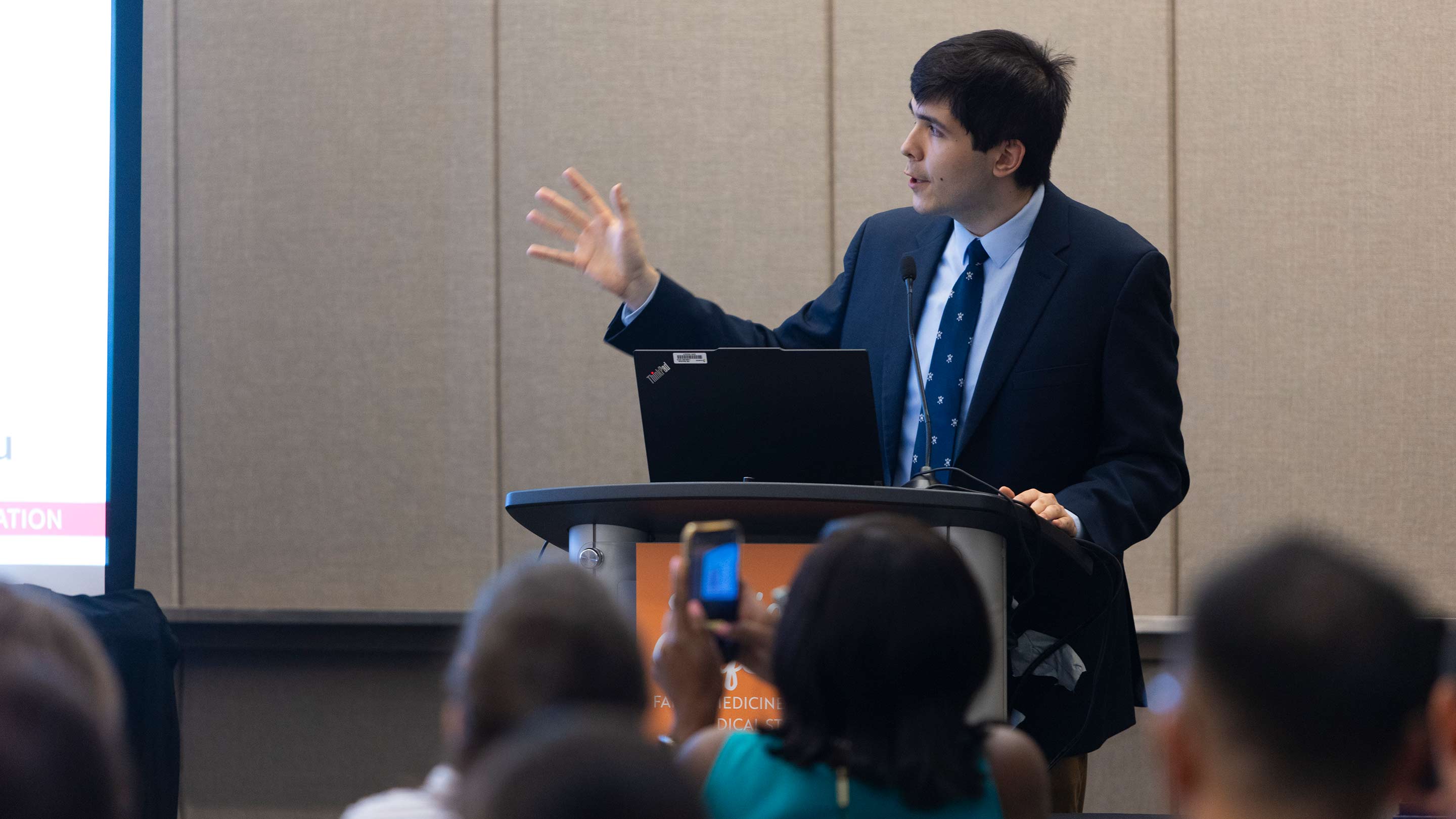 Family Meicine Resident presenting at AAFP conference.