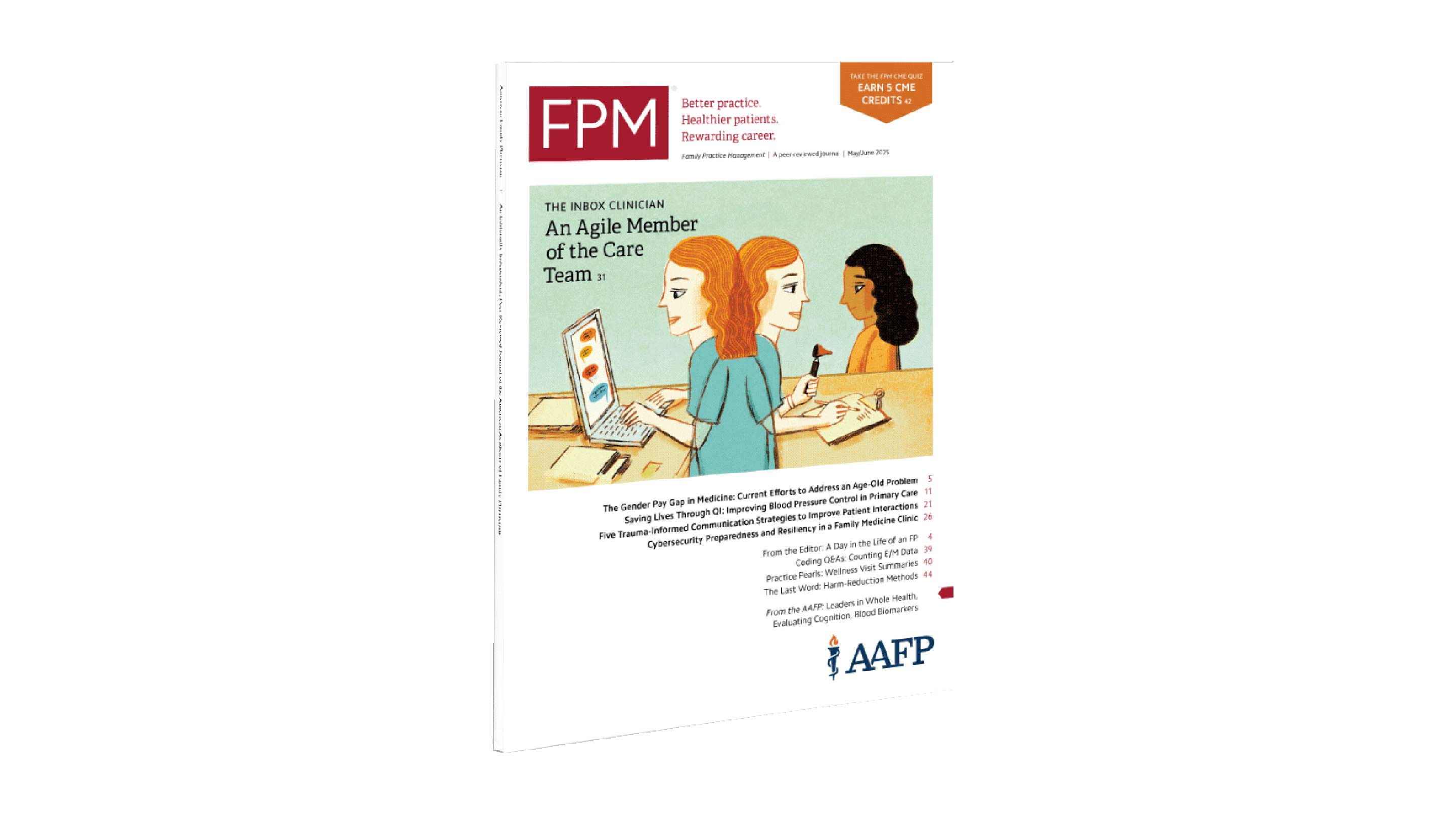 Front cover of FPM journal.