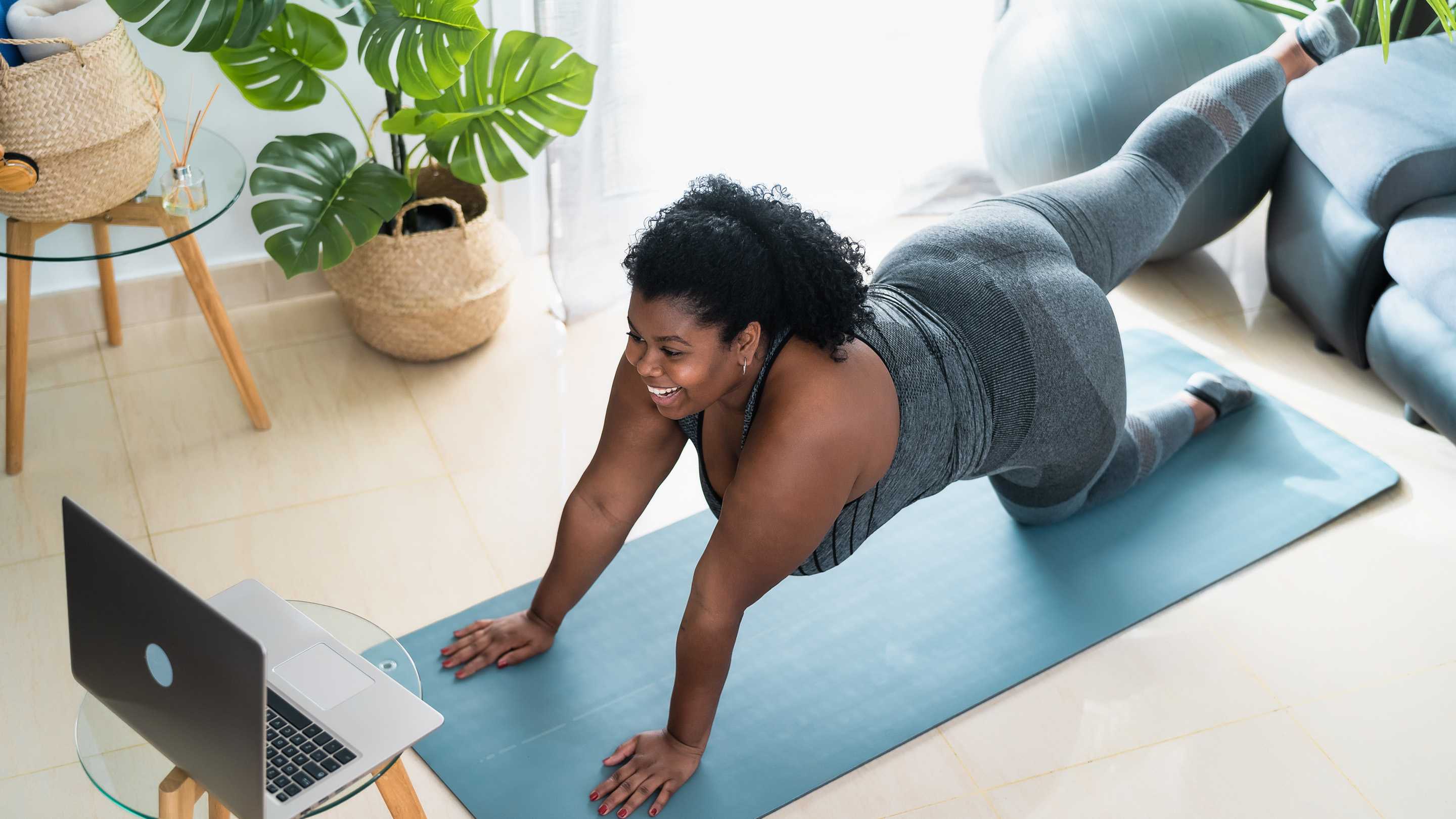 Patient engaging in healthy lifestyle choices