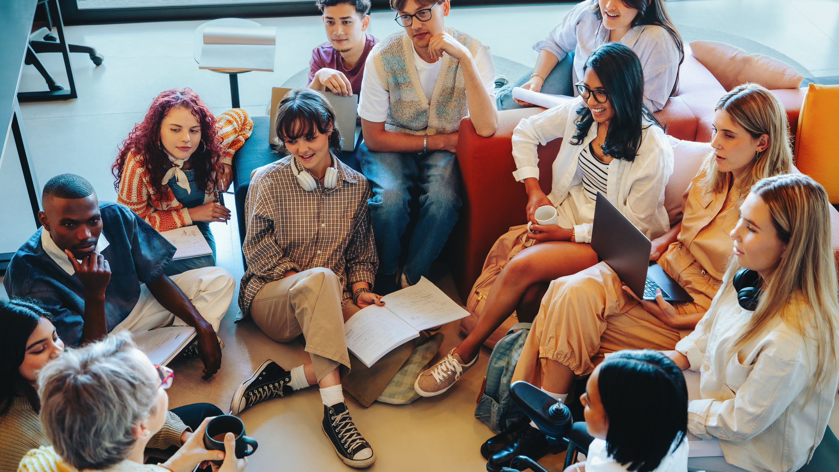 Small student group discussion.