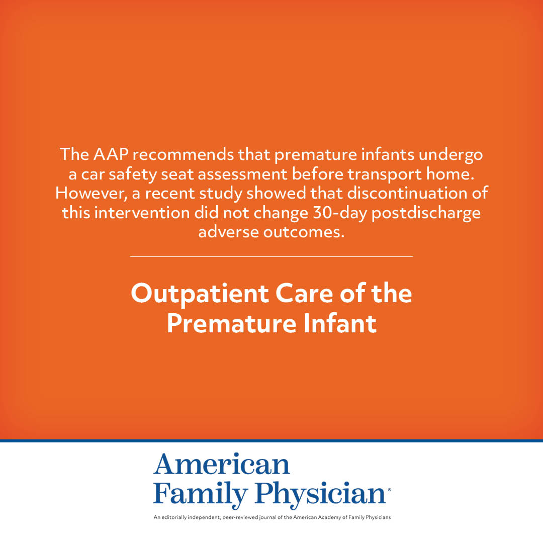 Outpatient Care of the Premature Infant | AFP