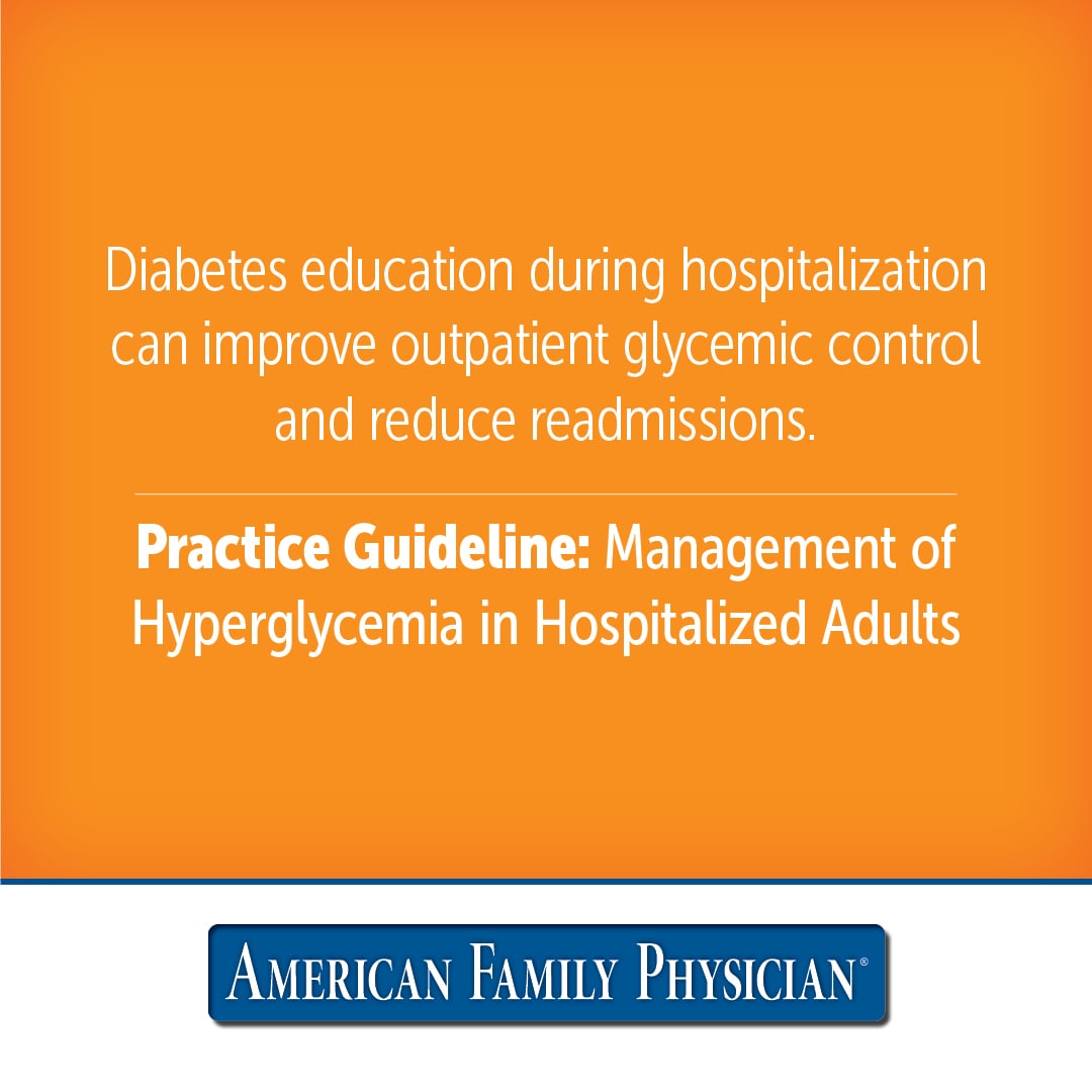 Management of Hyperglycemia in Hospitalized Adults: Guidelines From the ...