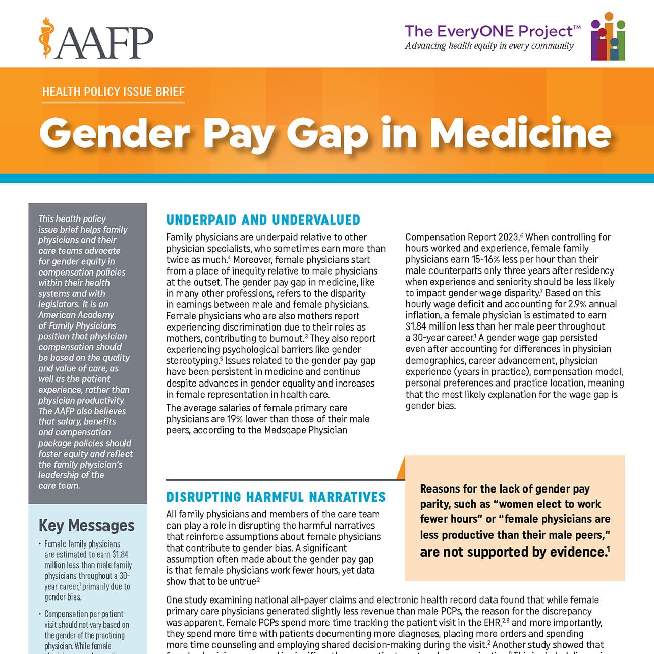 Thumbnail image of the PDF "Gender Pay Gap In Medicine."