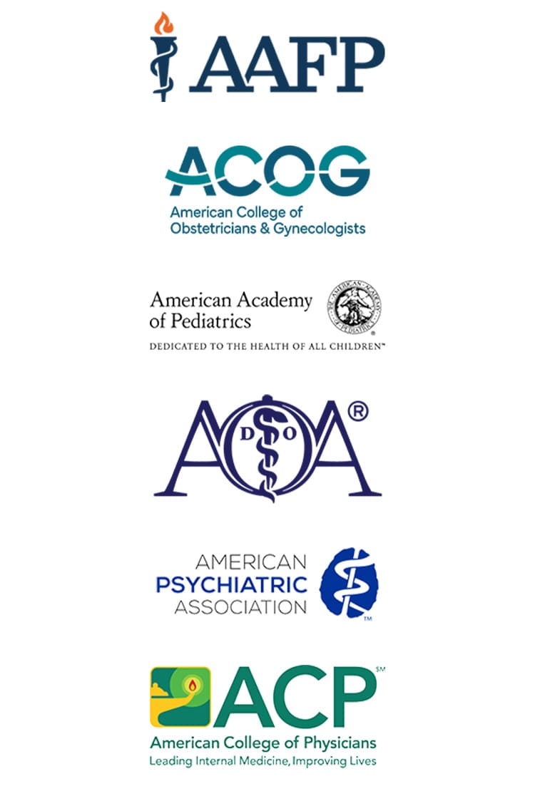 Group of Six partner logos on a white background for mobile.