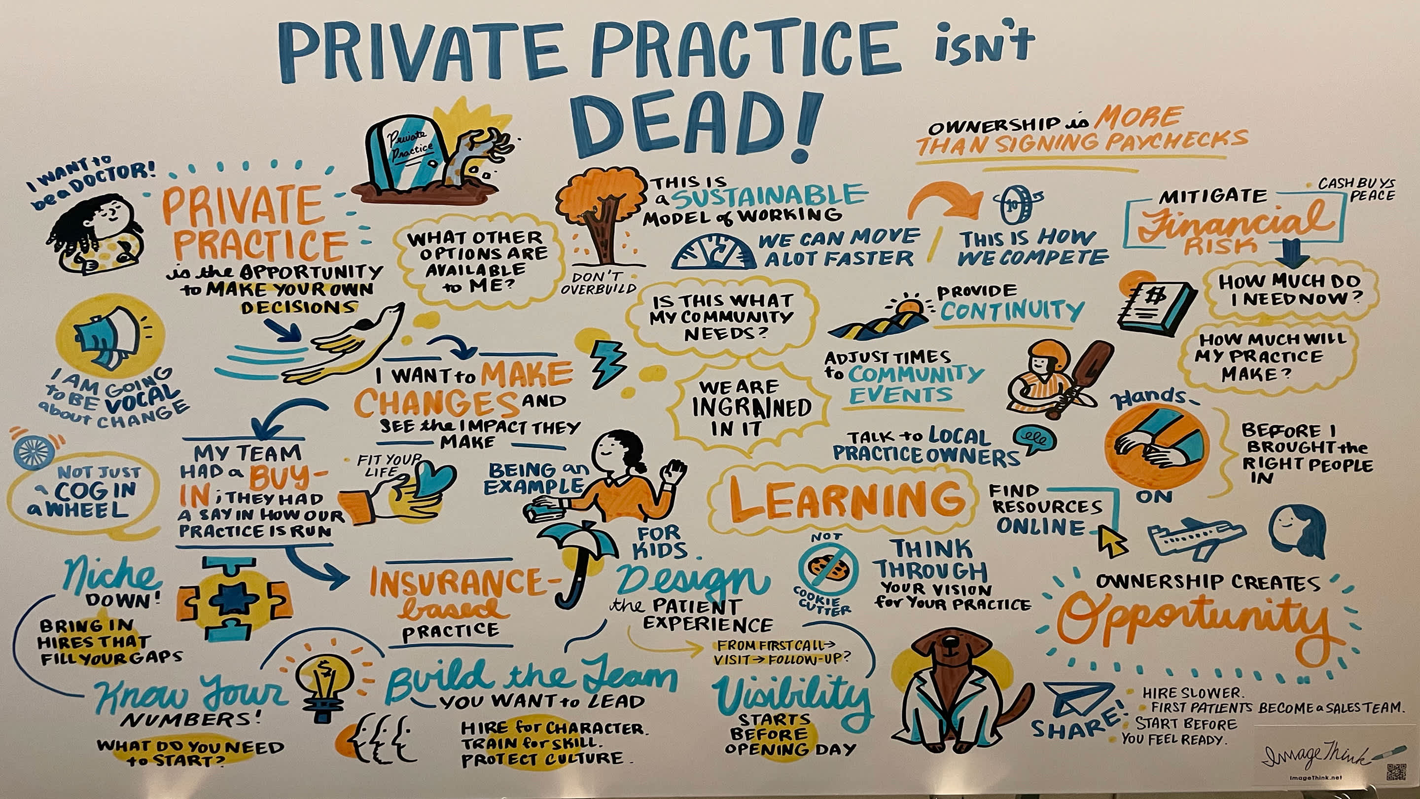 A graphic about private practice at FMX 2026